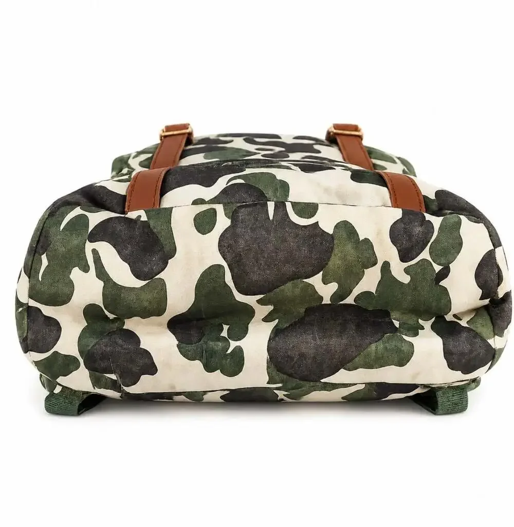 Herschel Retreat Backpack Frog Camo Tan NWOT Laptop Travel School Bag